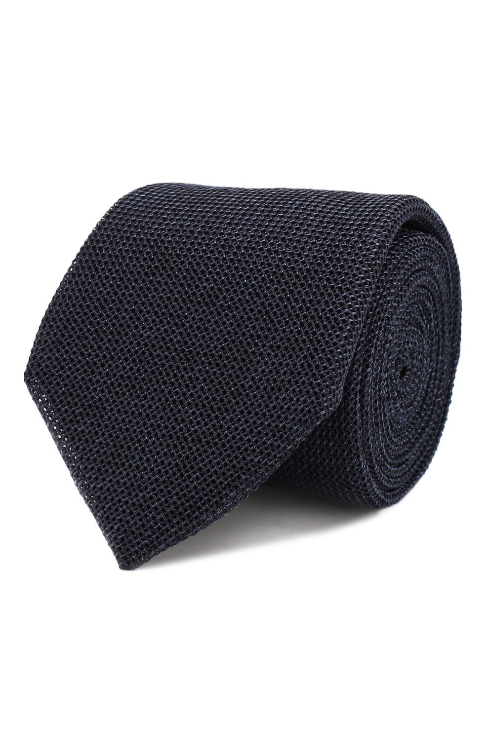 Шелковый галстук CANALI темно-синего цвета по цене 12600 руб., арт. 18/HX02106, фото 1 Шелковый галстук CANALI, арт. 18/HX02106, фото 1