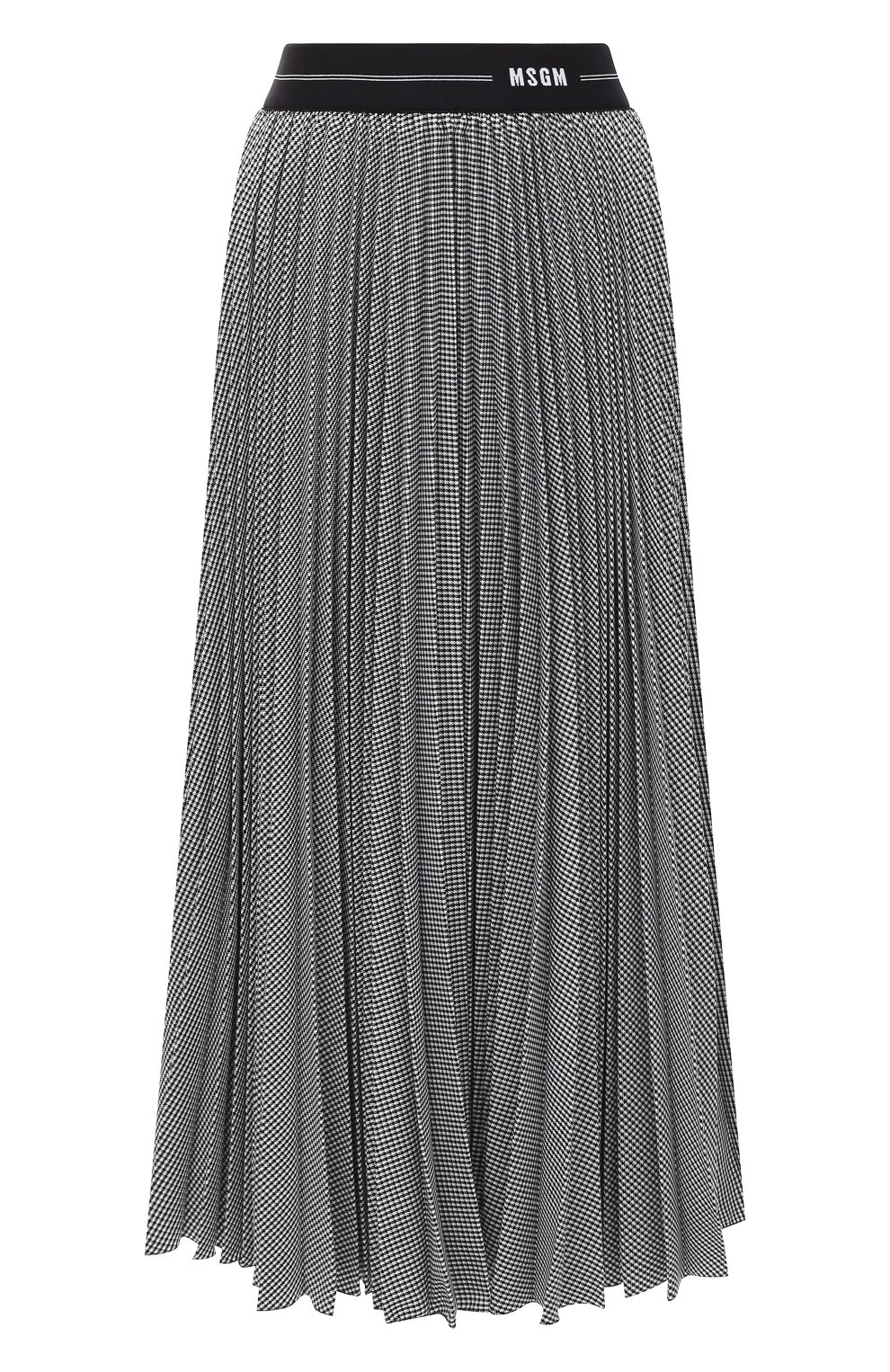 Юбка-миди MSGM черно-белого цвета по цене 53100 руб., арт. 2941MDD13P 207780, фото 1 Юбка-миди MSGM, арт. 2941MDD13P 207780, фото 1