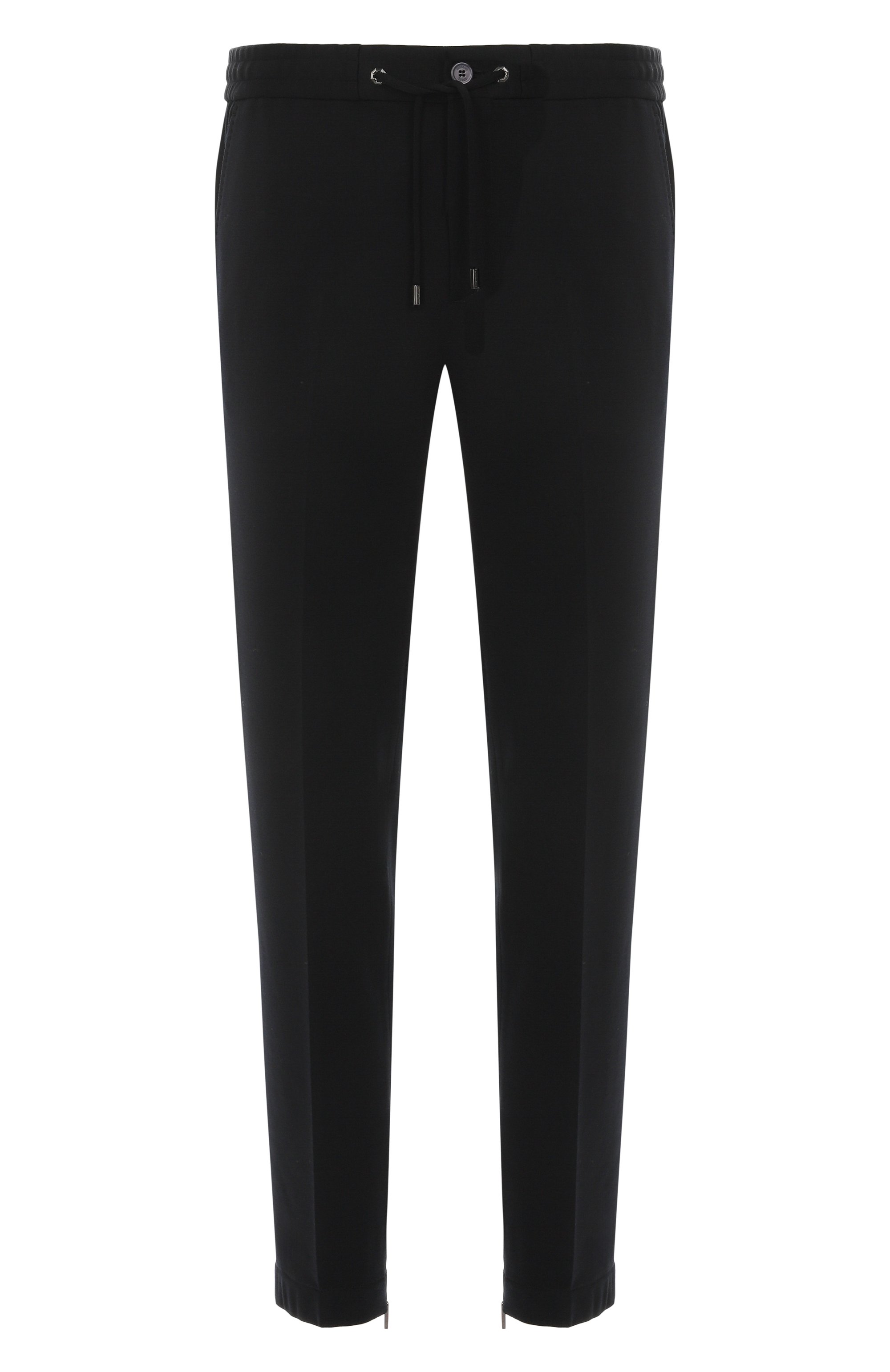 Шерстяные джоггеры STEFANO RICCI черного цвета по цене 68250 руб., арт. M1T5300030/W0001R, фото 1 Шерстяные джоггеры STEFANO RICCI, арт. M1T5300030/W0001R, фото 1