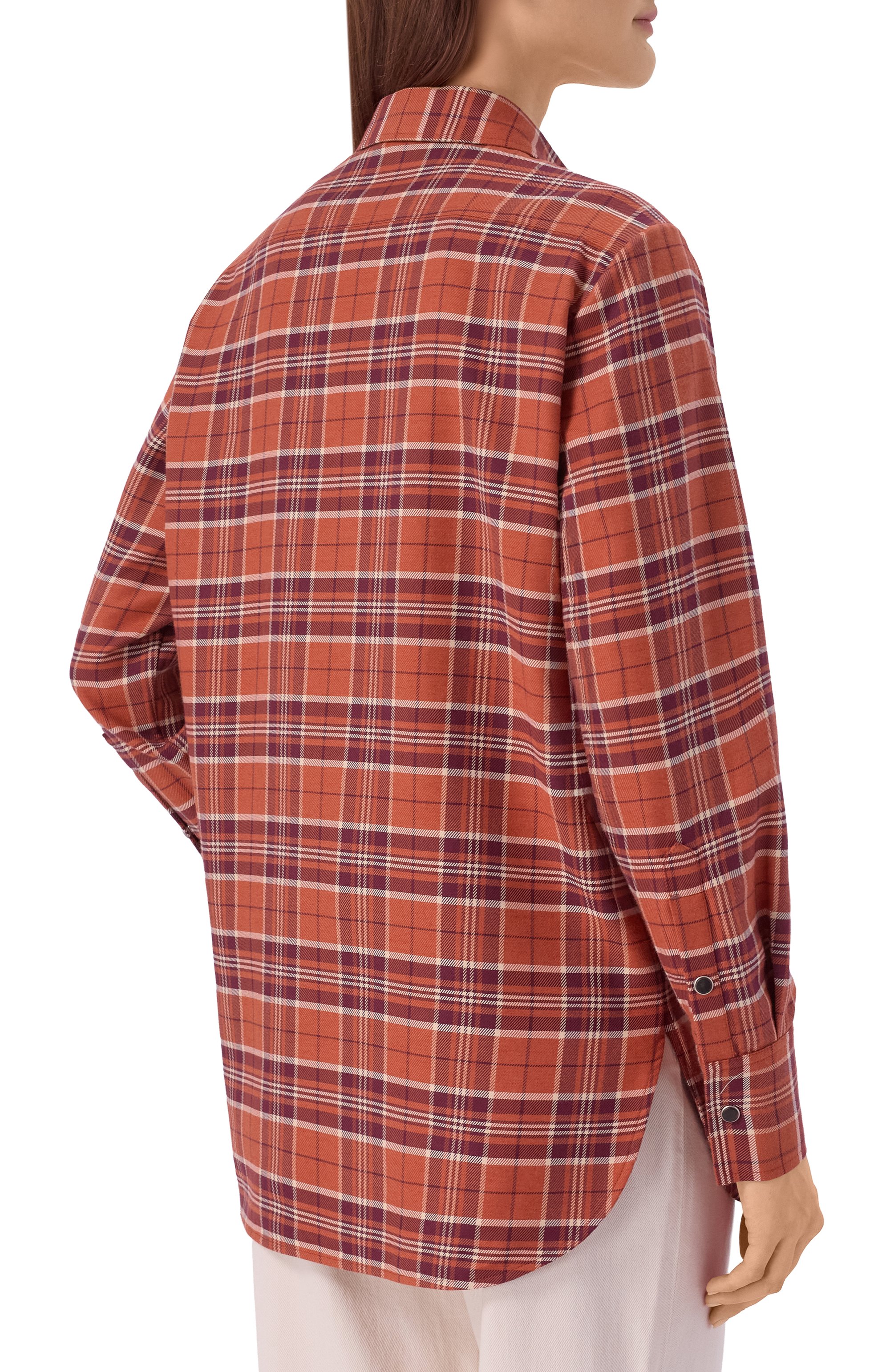 Рубашка из хлопка и кашемира KITON, арт. D52445H09420, фото 4