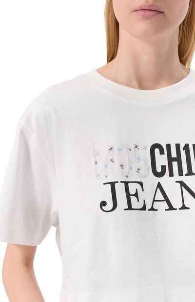 Хлопковая футболка M05CH1NO JEANS, арт. J0705/3229, фото 5