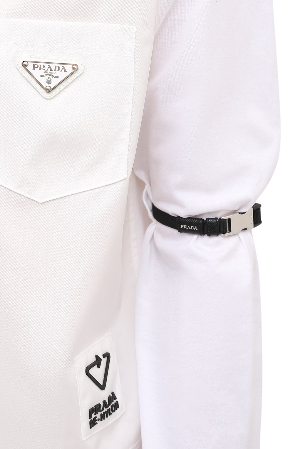 Хлопковый лонгслив PRADA, арт. 134619-1XBH-F0009-202, фото 5