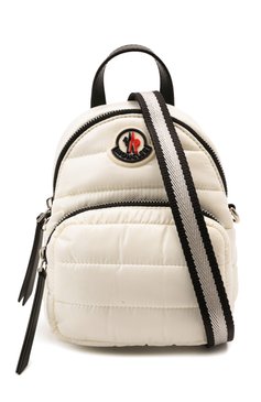 Женский рюкзак kilia small MONCLER молочного цвета, арт. H1-09B-5L000-09-68950 | Фото 4 (Ремень/цепочка: На ремешке; Материал: Текстиль; Размер: mini; Драгоценные камни: Проставлено; Материал сплава: Проставлено; Стили: Кэжуэл)