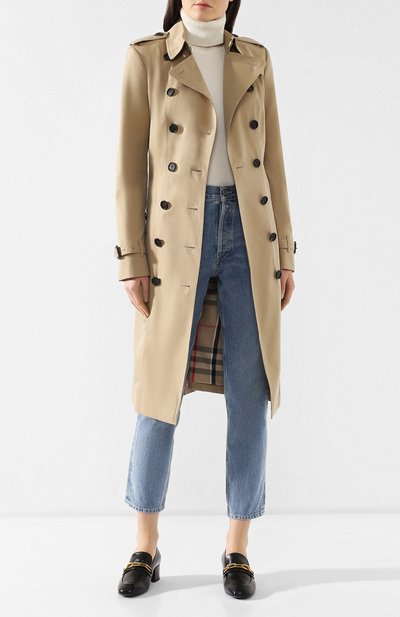 Хлопковый тренч sandringham BURBERRY бежевого цвета по цене 225000 руб., арт. 4006904, фото 2 Хлопковый тренч sandringham BURBERRY, арт. 4006904, фото 2