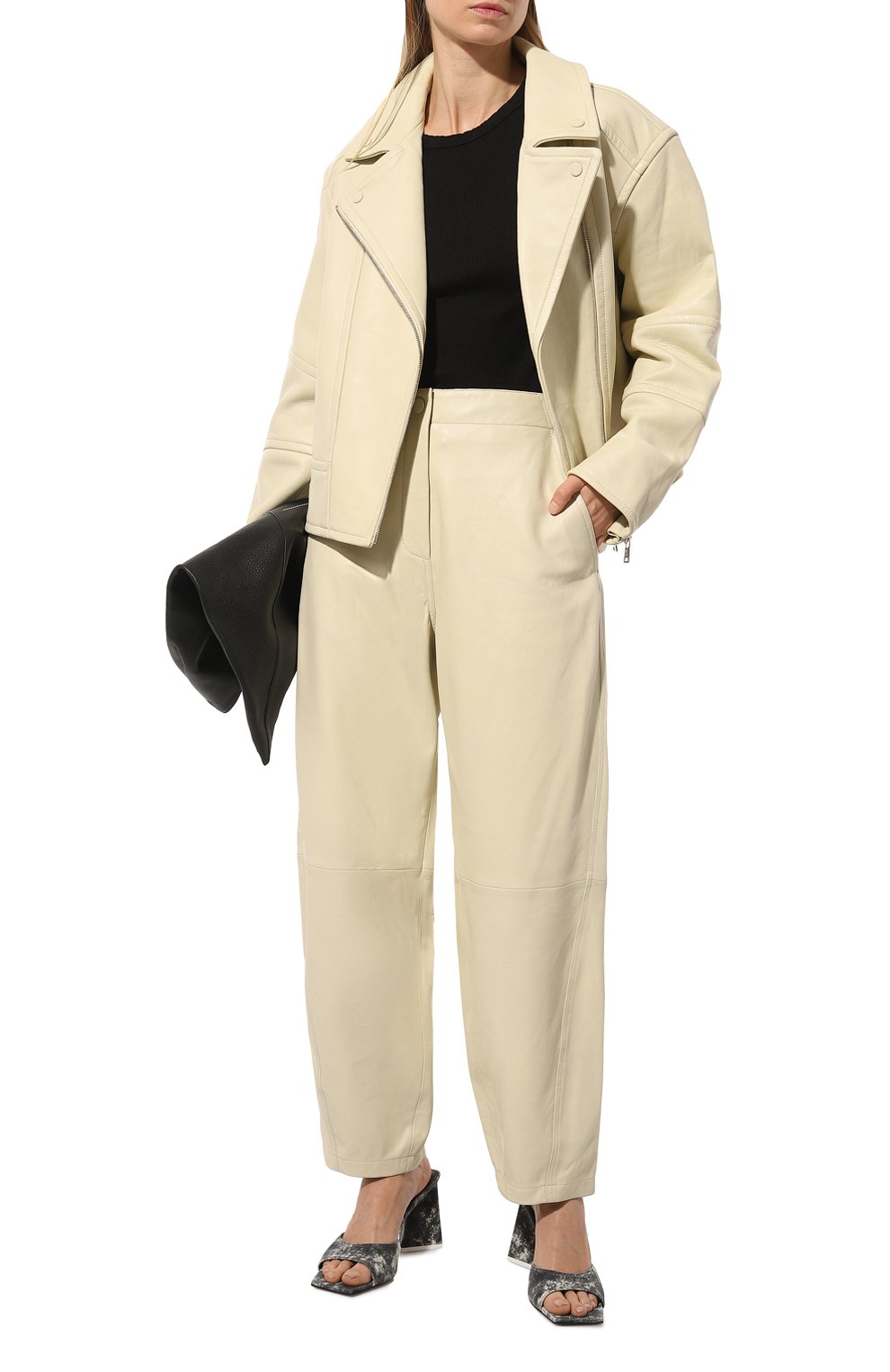 Кожаные брюки YVES SALOMON, арт. 24EYP201XXAPXX, фото 2