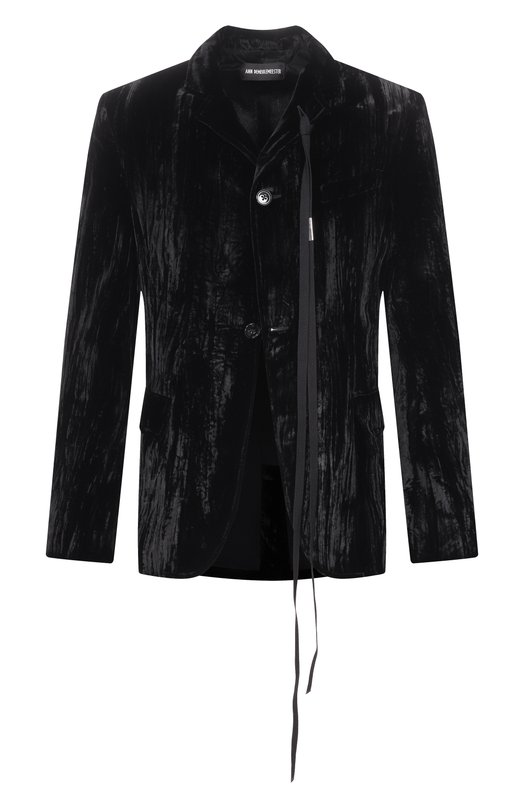 Бархатный пиджак Ann Demeulemeester B0013732/FA710 Чёрный B0013732/FA710