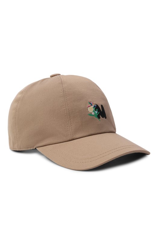 Хлопковая бейсболка MSGM 4041MDL03/267104 Бежевый 4041MDL03/267104