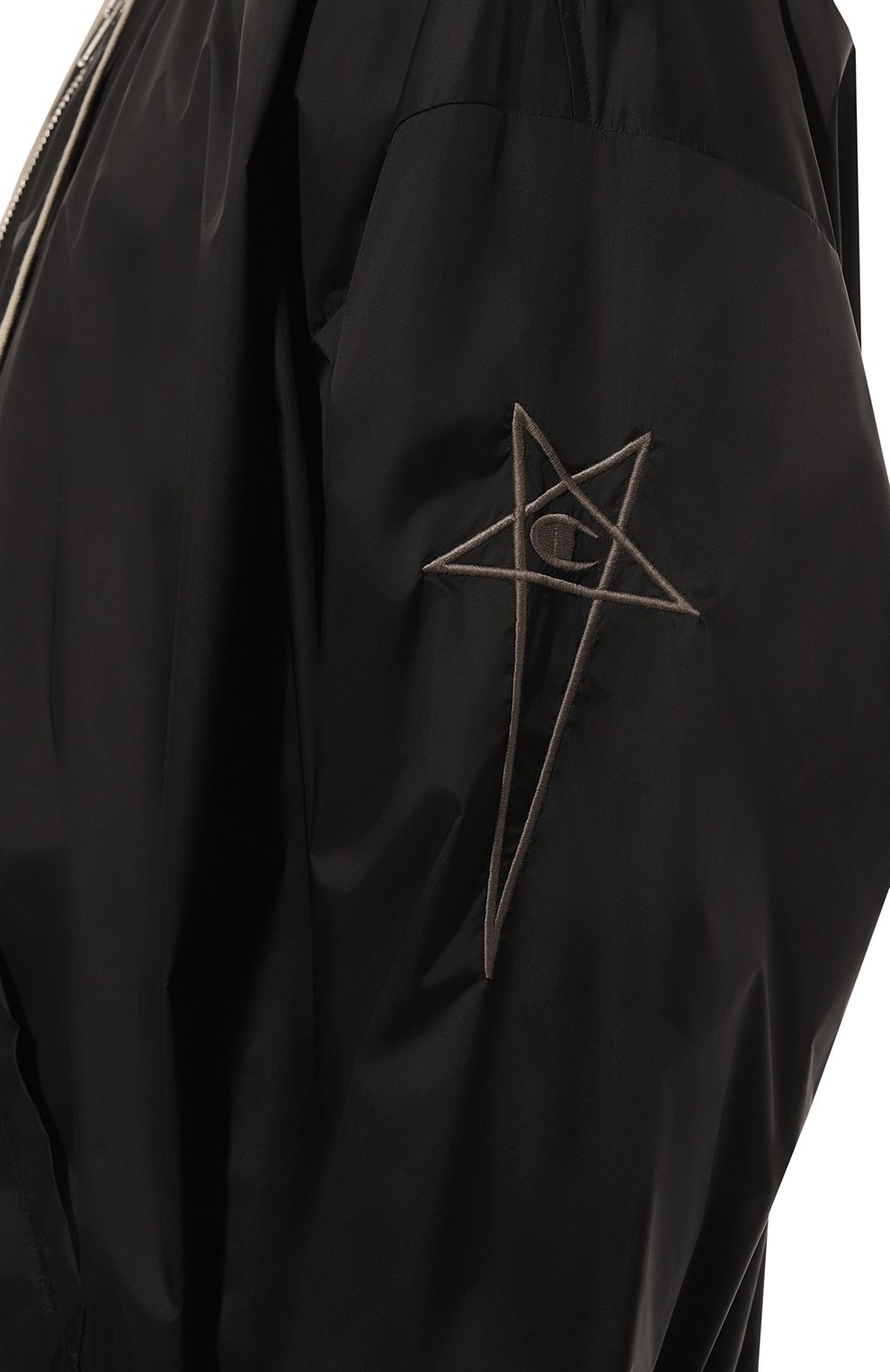Бомбер rick owens x champion RICK OWENS черного цвета по цене 61550 руб., арт. CM01D0632/CHNY, фото 5 Бомбер rick owens x champion RICK OWENS, арт. CM01D0632/CHNY, фото 5
