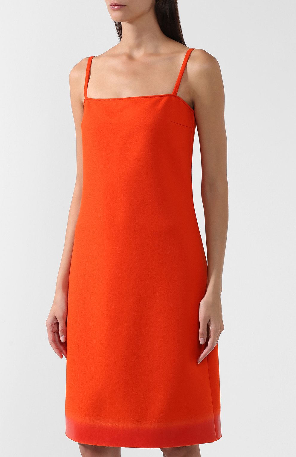 Однотонное мини-платье на тонких бретельках PRADA, арт. P36Y2-1SDP-F0NFQ, фото 3