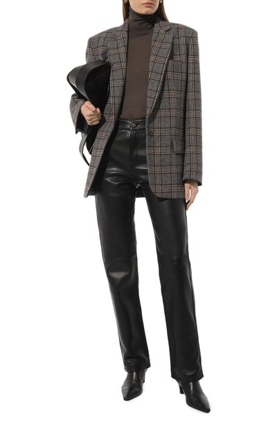 Кожаные брюки LESYANEBO, арт. ICONIC/LEATHERTR001, фото 2