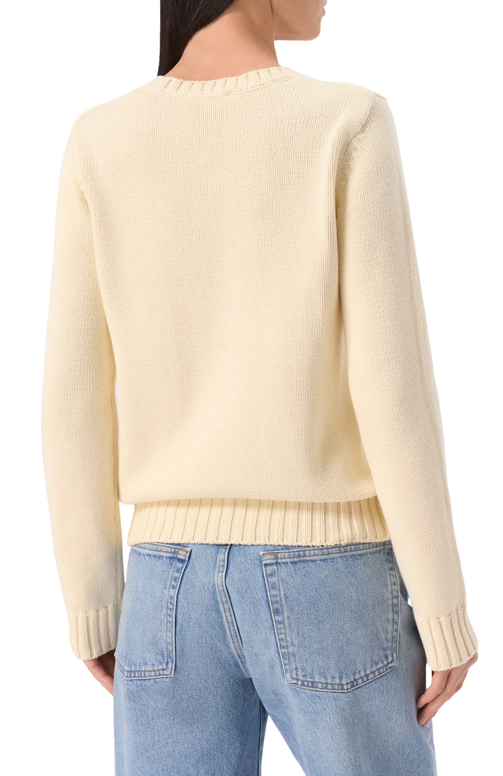 Хлопковый пуловер SPORTY AND RICH, арт. WS065606205WH37, фото 4