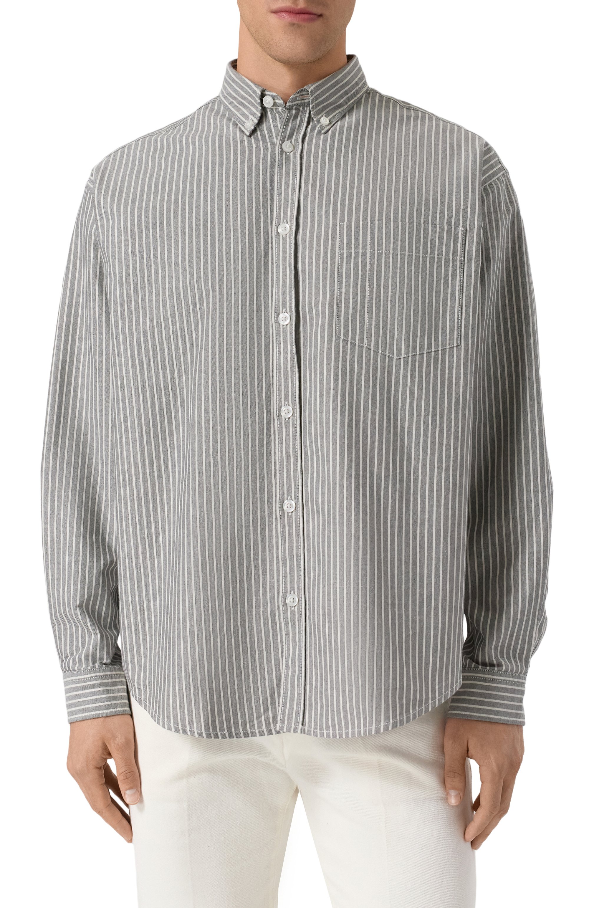 Хлопковая рубашка HUGO BLUE, арт. 50534183, фото 3