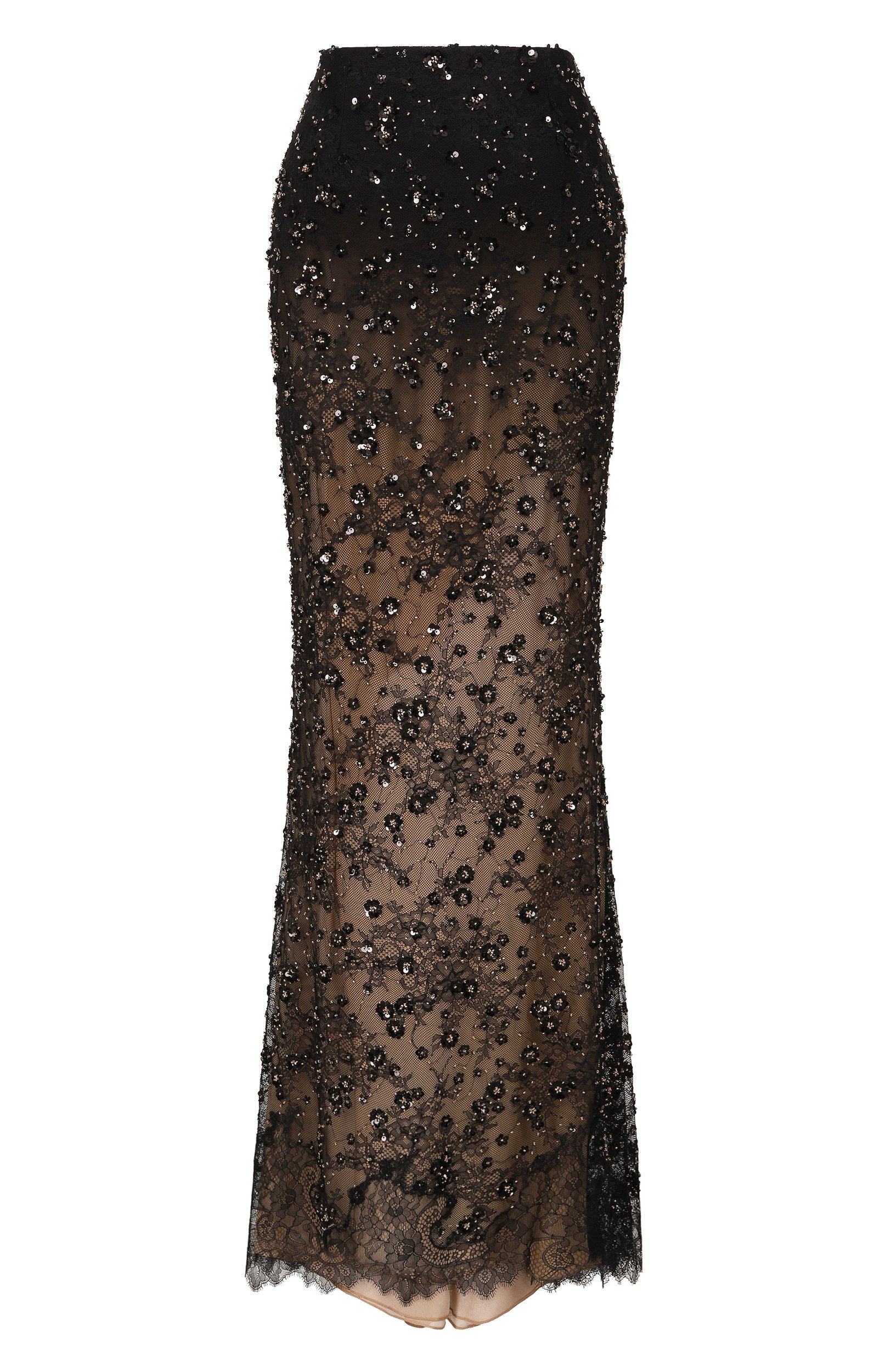 Юбка с отделкой пайетками ELIE SAAB черного цвета по цене 457000 руб., арт. SK365NP26/LAE04, фото 1 Юбка с отделкой пайетками ELIE SAAB, арт. SK365NP26/LAE04, фото 1