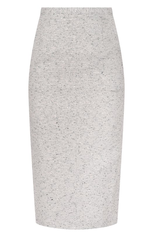 Юбка с отделкой пайетками Kiton D60208K0941G Серый D60208K0941G