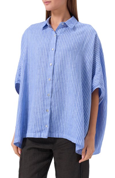 Льняная рубашка 120% LINO, арт. 33ALIW1PLA/000G470_001, фото 3