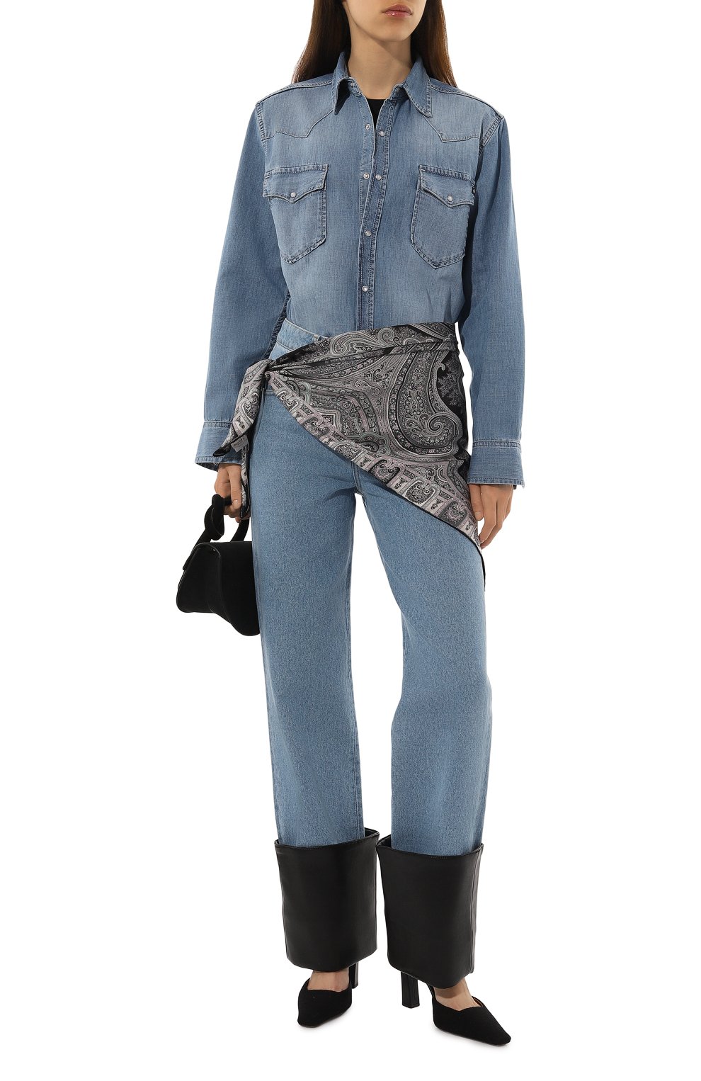 Джинсовая рубашка AG ADRIANO GOLDSCHMIED, арт. W0055-031/A, фото 2