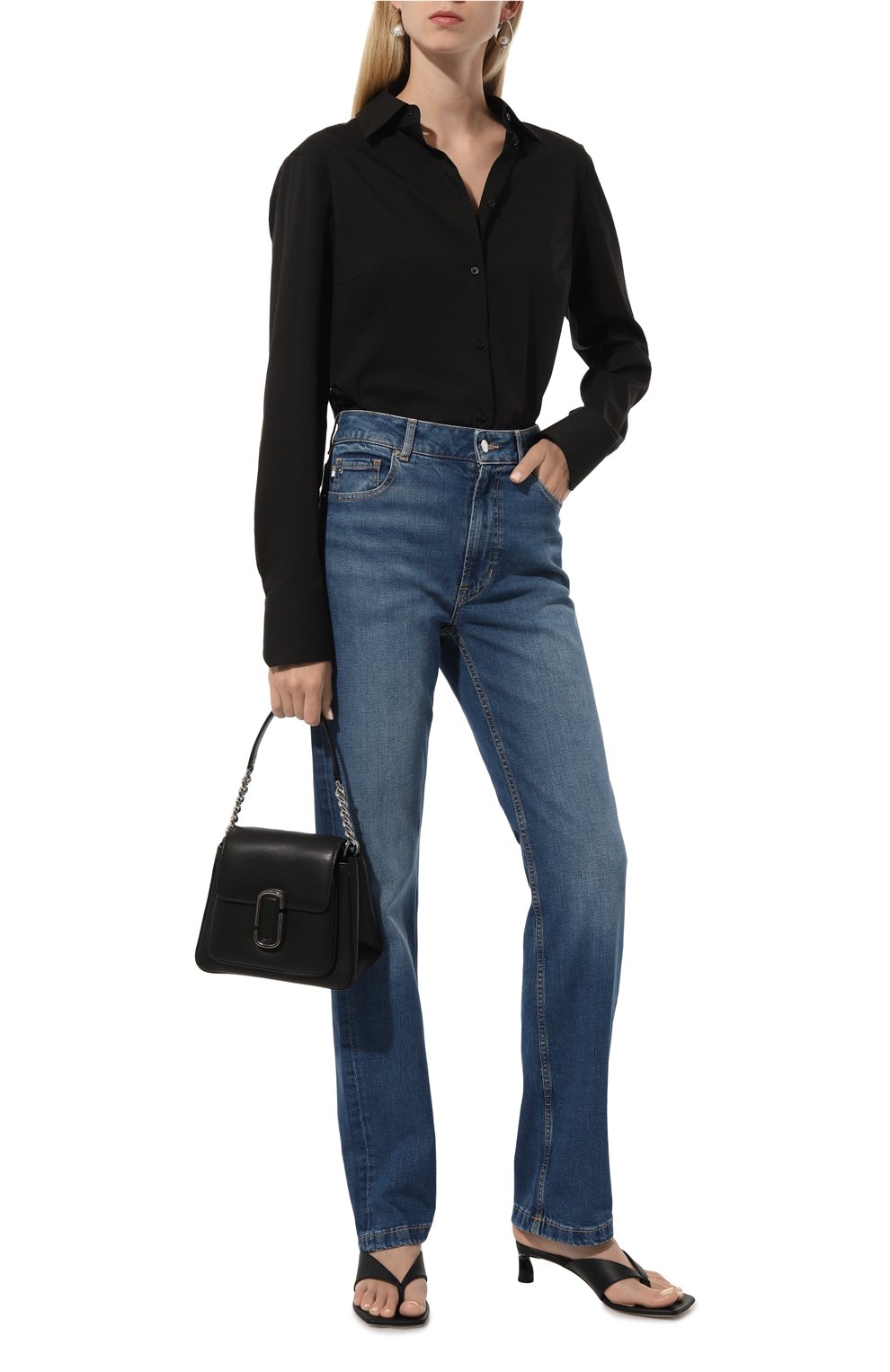 Сумка the satchel MARC JACOBS (THE) черного цвета по цене 54450 руб., арт. H708L01RE22, фото 7 Сумка the satchel MARC JACOBS (THE), арт. H708L01RE22, фото 7