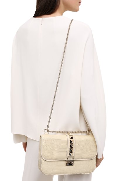 Сумка lock из кожи аллигатора VALENTINO, арт. PW2B0398/C0D, фото 5