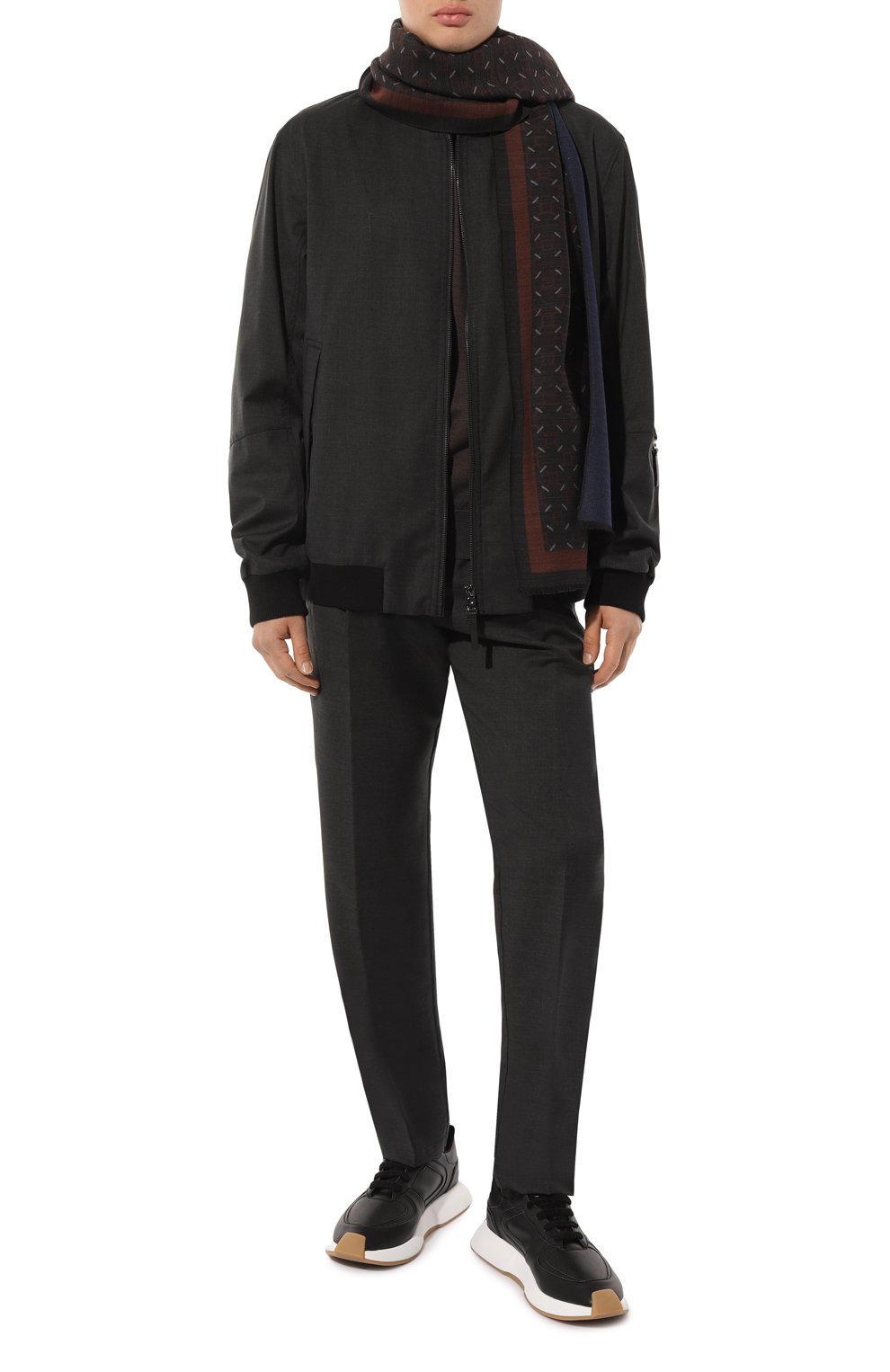 Шарф из шерсти и шелка CORNELIANI, арт. 92B345-3829021, фото 3