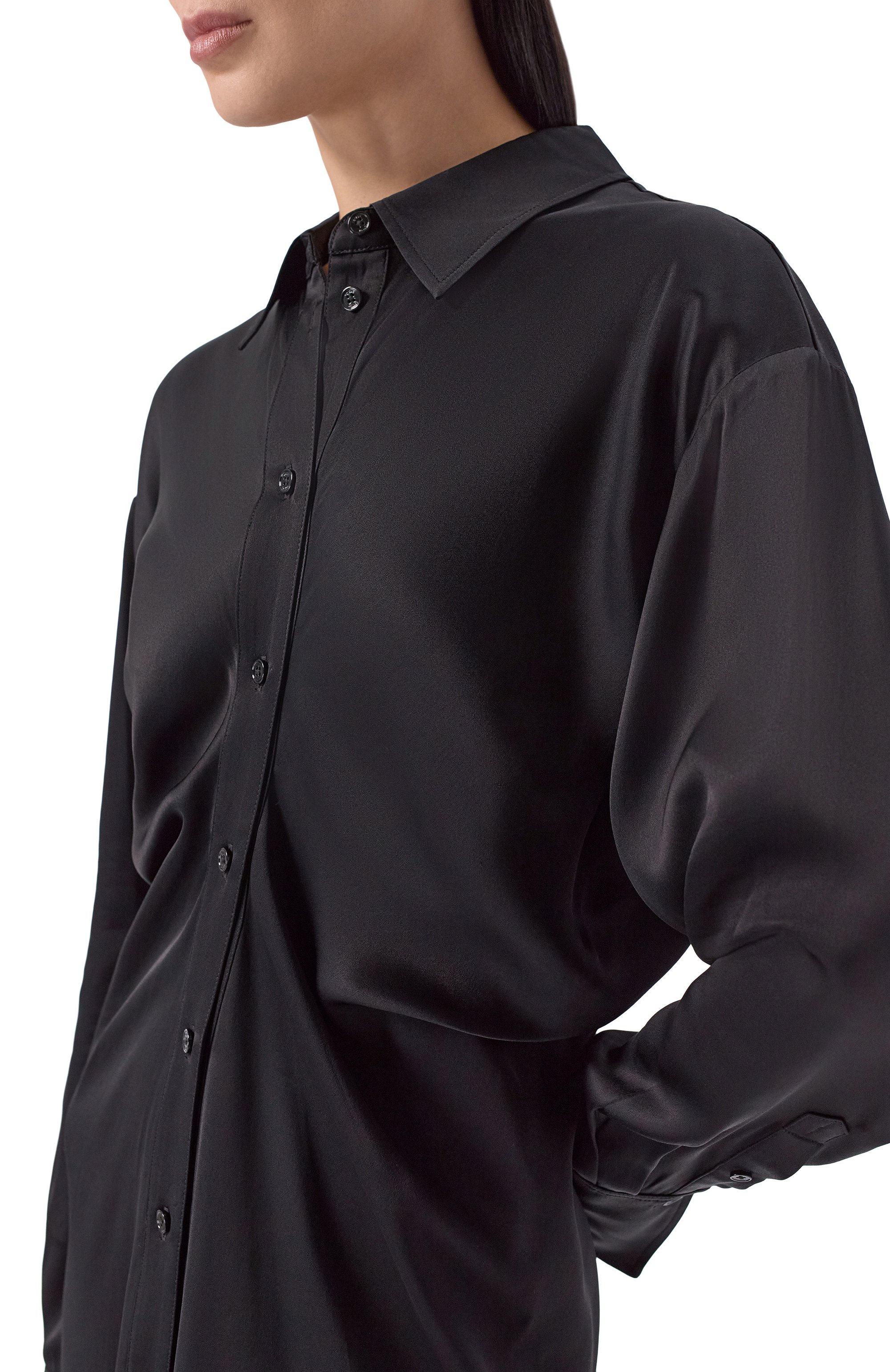 Атласное платье TOTEME, арт. 254-WRD0256-FB0020, фото 4