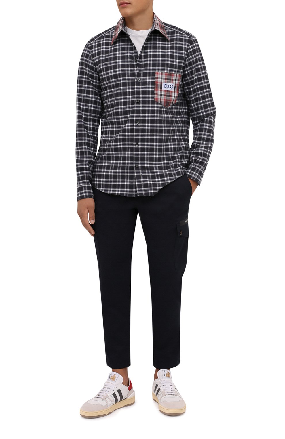 Хлопковая рубашка DOLCE & GABBANA, арт. G5IY3Z/FQ5FG, фото 2