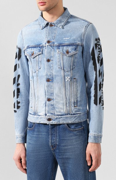 Джинсовая куртка OFF-WHITE, арт. 0MYE005R193860157310, фото 3