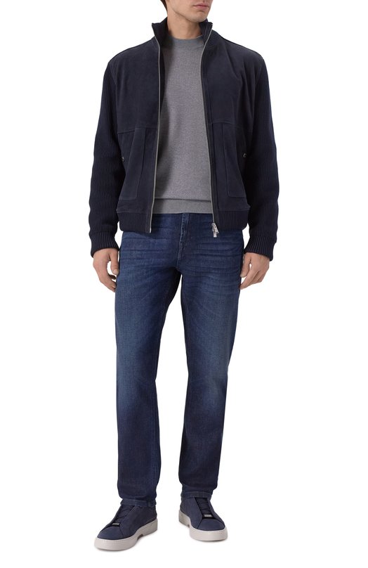 Кеды Gary из нубука BOSS 50552971 Синий  50552971 Фото 2