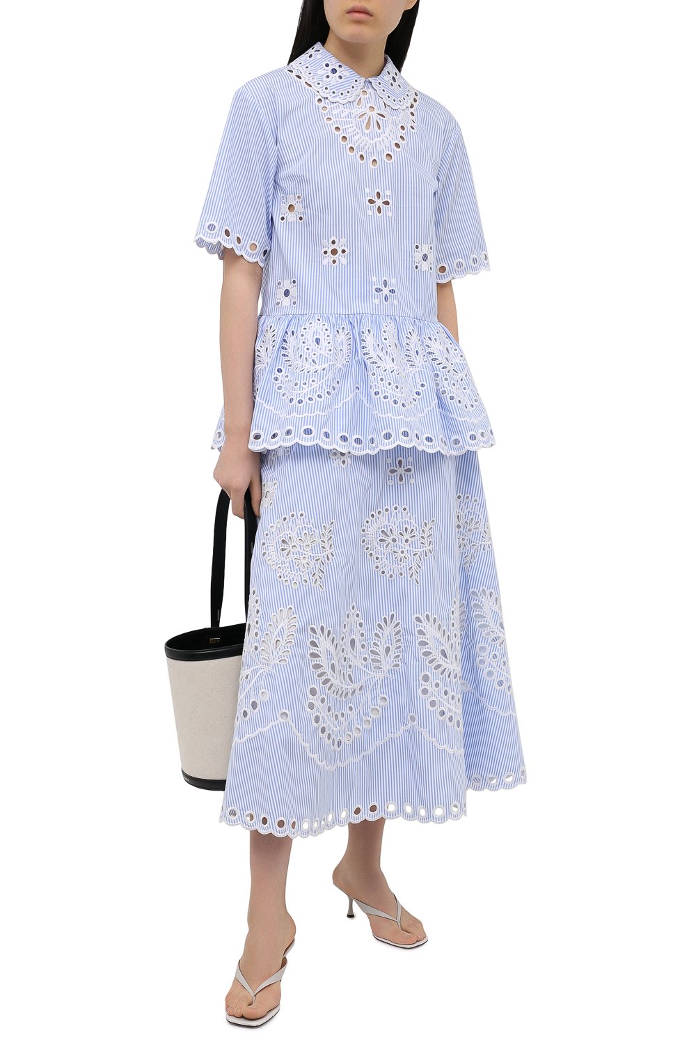 Хлопковая юбка REDVALENTINO, арт. VR0RA01M/5T4, фото 2