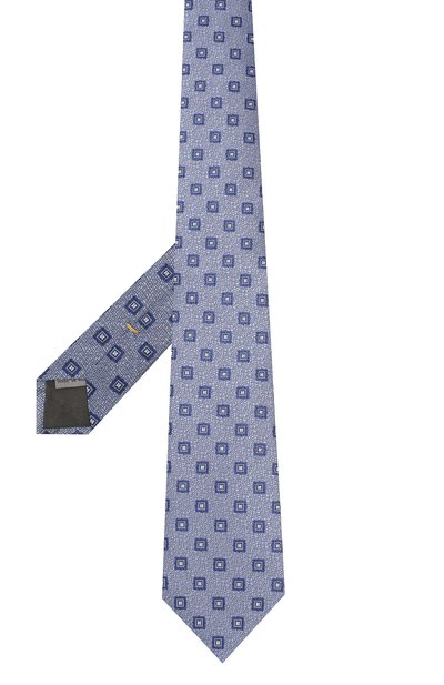 Шелковый галстук CANALI синего цвета по цене 8995 руб., арт. 18/HJ02077, фото 2 Шелковый галстук CANALI, арт. 18/HJ02077, фото 2