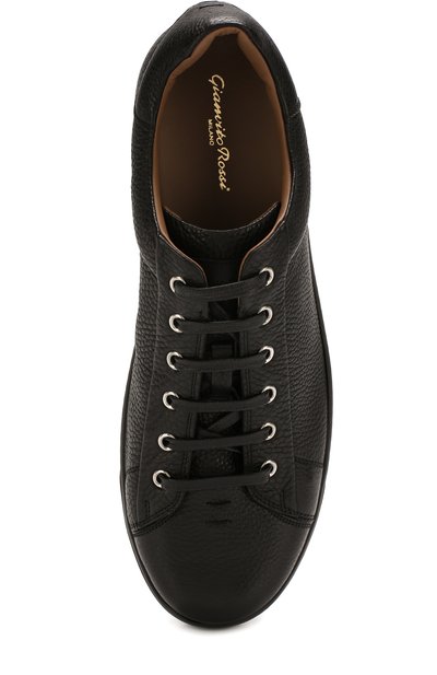 Кожаные кеды на шнуровке GIANVITO ROSSI, арт. S26340.M1BLK.B0XNER0, фото 5