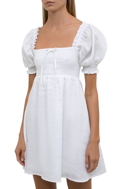 Льняное платье FAITHFULL THE BRAND белого цвета по цене 28000 руб., арт. FF1892-WHT, фото 3 Льняное платье FAITHFULL THE BRAND, арт. FF1892-WHT, фото 3