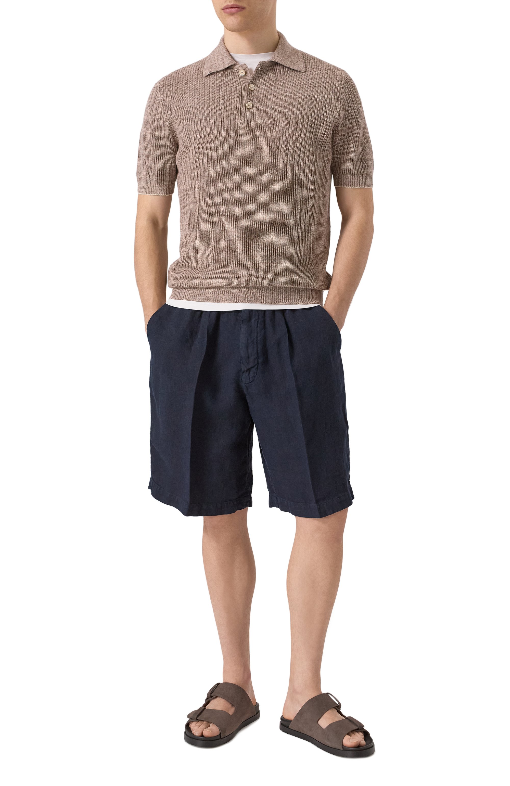 Льняные шорты BRUNELLO CUCINELLI, арт. M243DU0065, фото 2