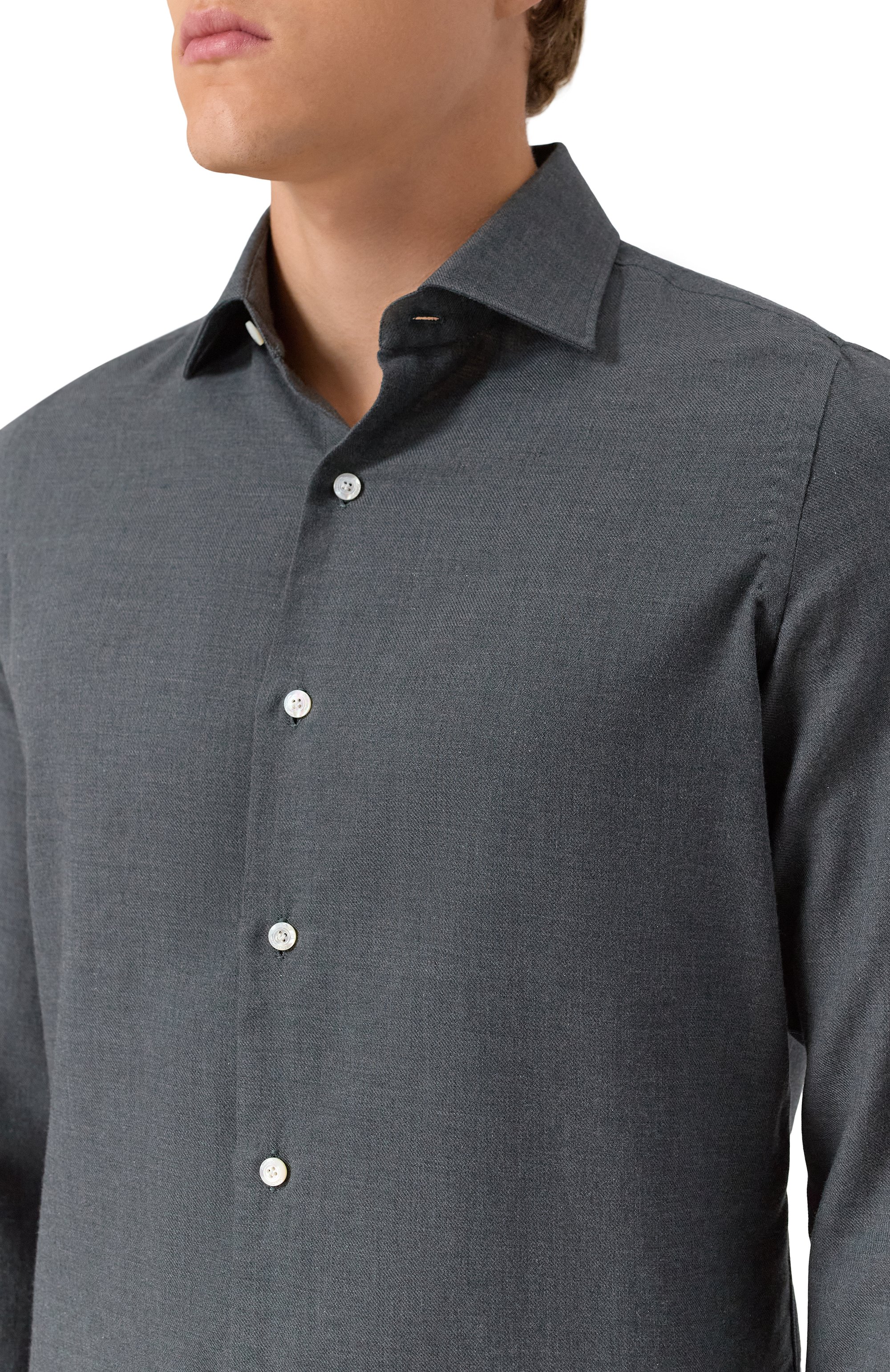 Рубашка из хлопка и кашемира FINAMORE 1925, арт. NAP0LI/C0286, фото 5