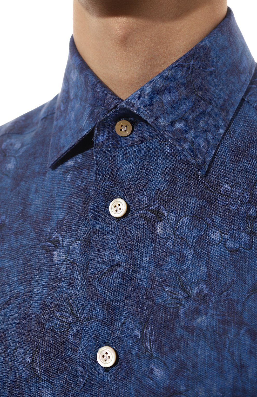 Льняная рубашка KITON, арт. UMCNERH0843504, фото 5