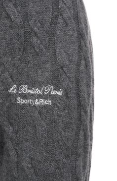 Брюки из кашемира и шерсти sporty & rich x le bristol paris SPORTY AND RICH, арт. PA041517619GY03, фото 6