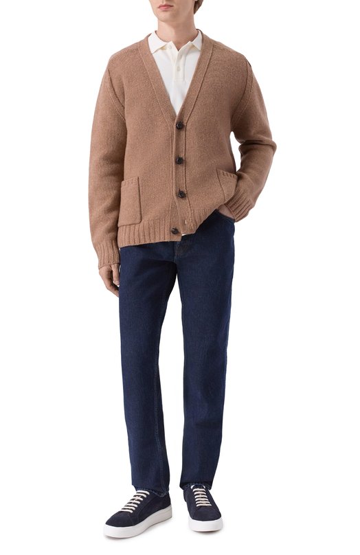 Шерстяной кардиган Bottega Veneta 835396/V5LS0 Бежевый  835396/V5LS0 Фото 2