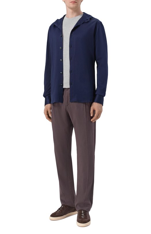 Хлопковая футболка Kiton UMM074509 Серый  UMM074509 Фото 2