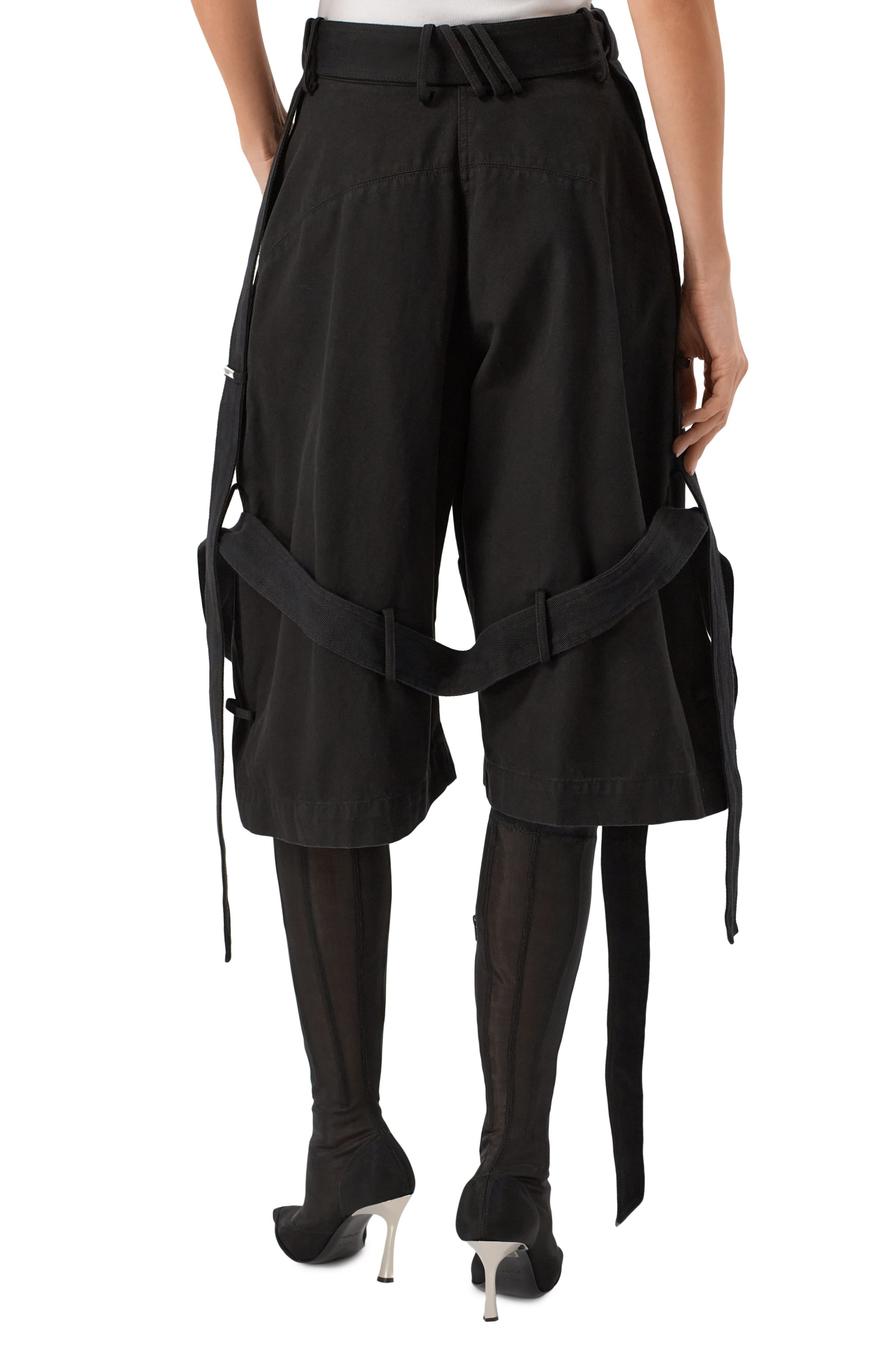 Хлопковые шорты THE ATTICO, арт. 250WCQ00010/DDD088AA, фото 4