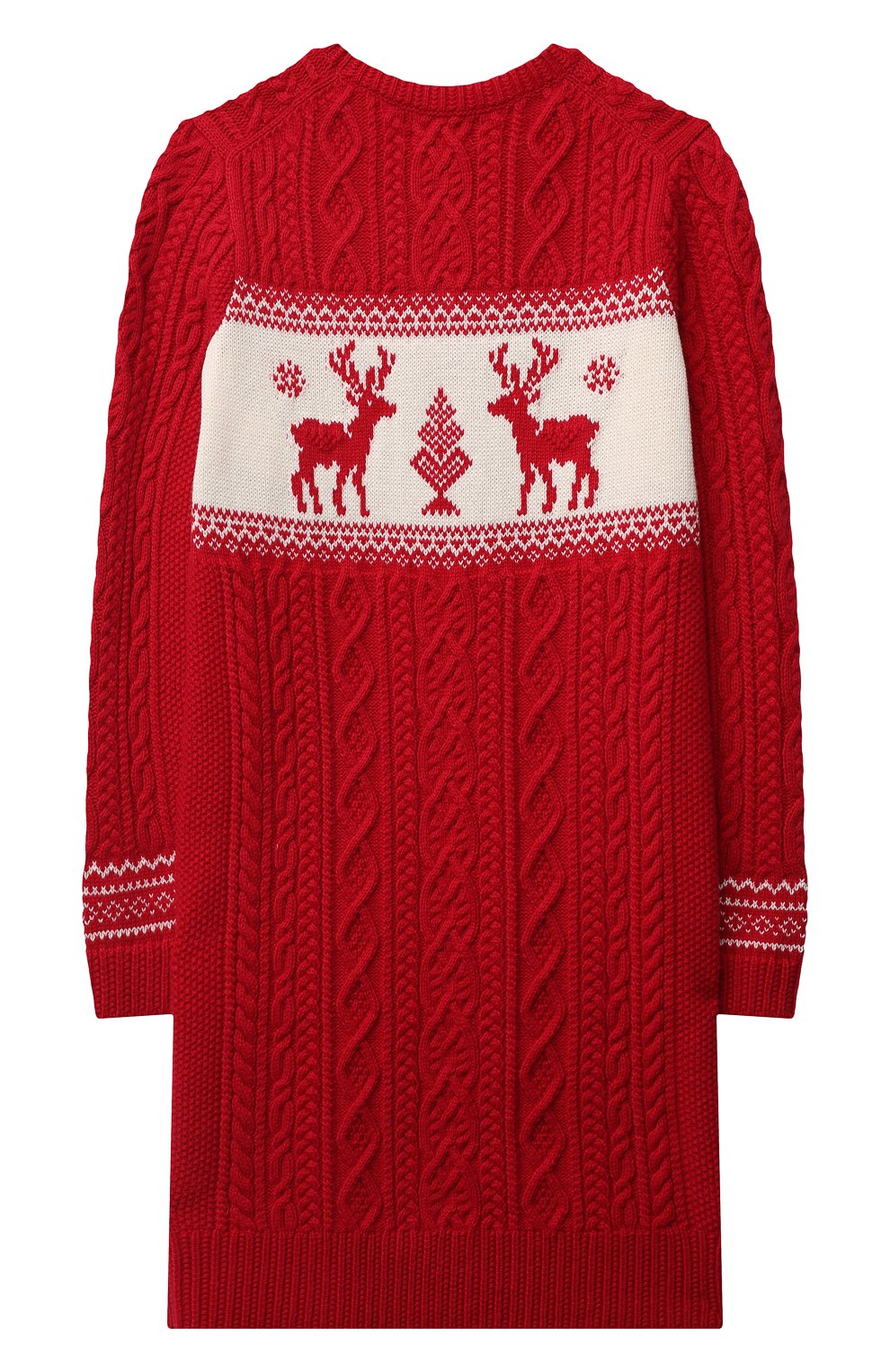 Платье из хлопка и шерсти POLO RALPH LAUREN красного цвета по цене 23300 руб., арт. 313853179, фото 2 Платье из хлопка и шерсти POLO RALPH LAUREN, арт. 313853179, фото 2