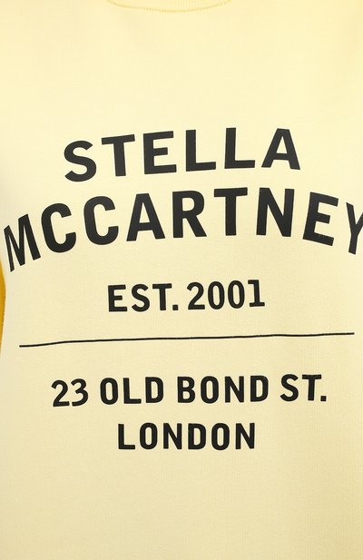 Хлопковый свитшот STELLA MCCARTNEY желтого цвета по цене 49700 руб., арт. 601847/SMP83, фото 5 Хлопковый свитшот STELLA MCCARTNEY, арт. 601847/SMP83, фото 5