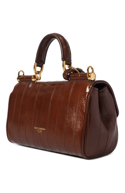 Сумка my sicily mini DOLCE & GABBANA коричневого цвета по цене 357000 руб., арт. BB7864/B8291, фото 4 Сумка my sicily mini DOLCE & GABBANA, арт. BB7864/B8291, фото 4