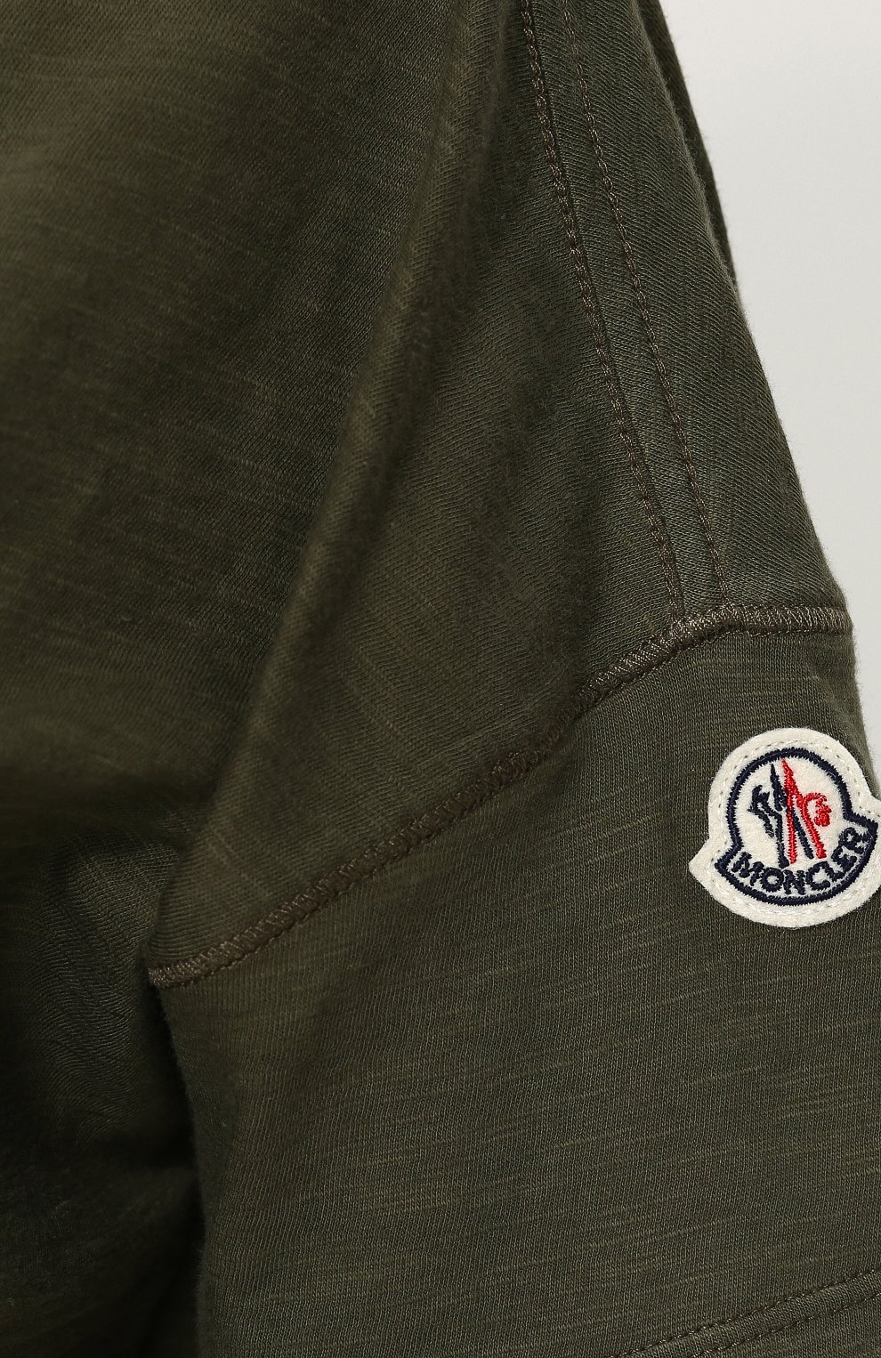 Однотонная хлопковая футболка с круглым вырезом MONCLER, арт. D1-093-80819-00-82857, фото 6