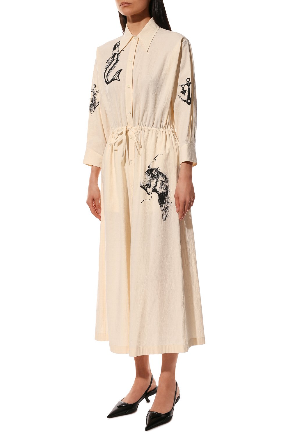 Хлопковое платье PRADA, арт. P3G73-10M6-F0304-221, фото 3