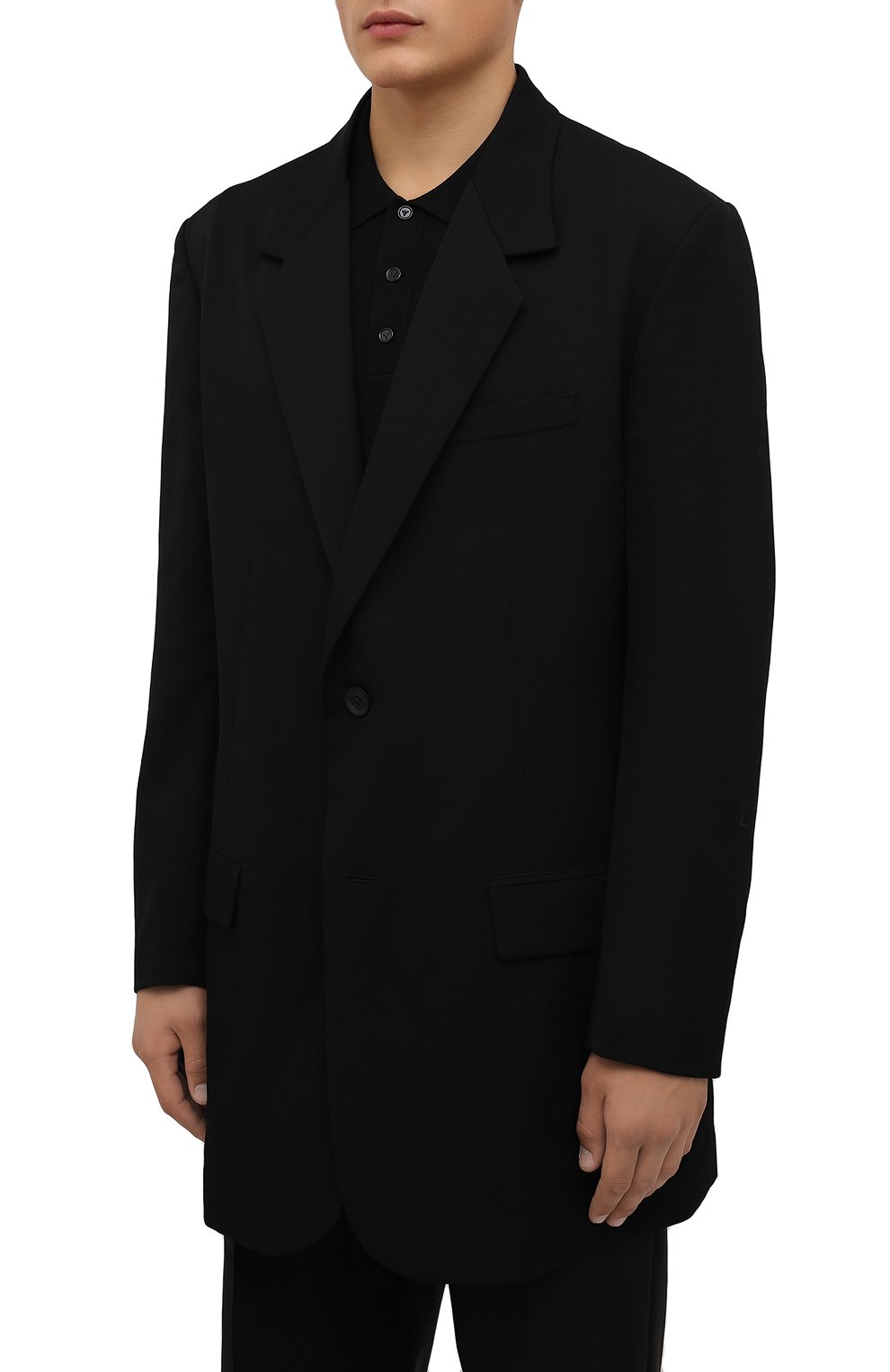 Шерстяной пиджак YOHJI YAMAMOTO, арт. HX-J20-100, фото 3