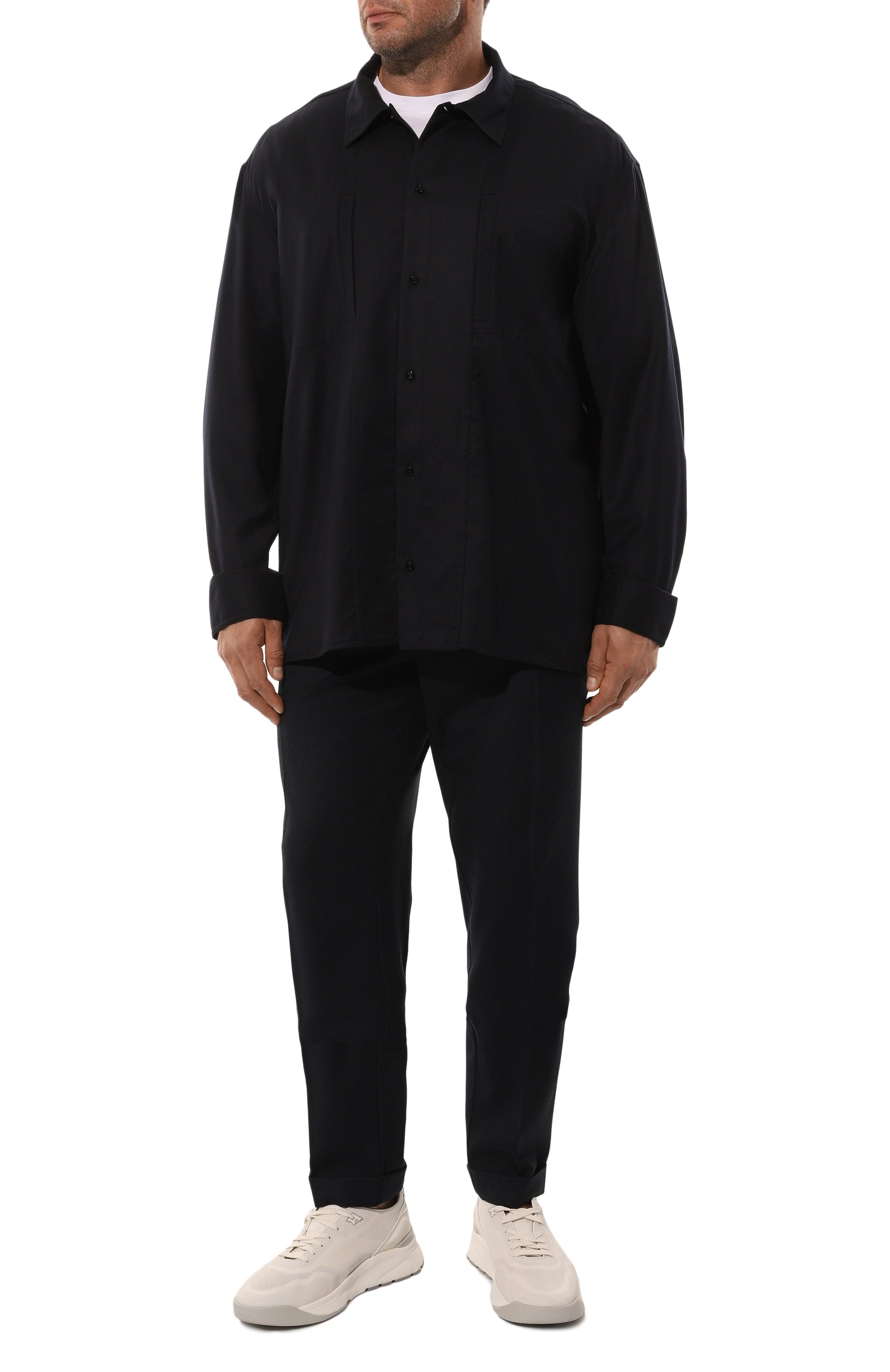 Рубашка из шерсти и шелка ZILLI, арт. SP0B01M024091001U/49, фото 2