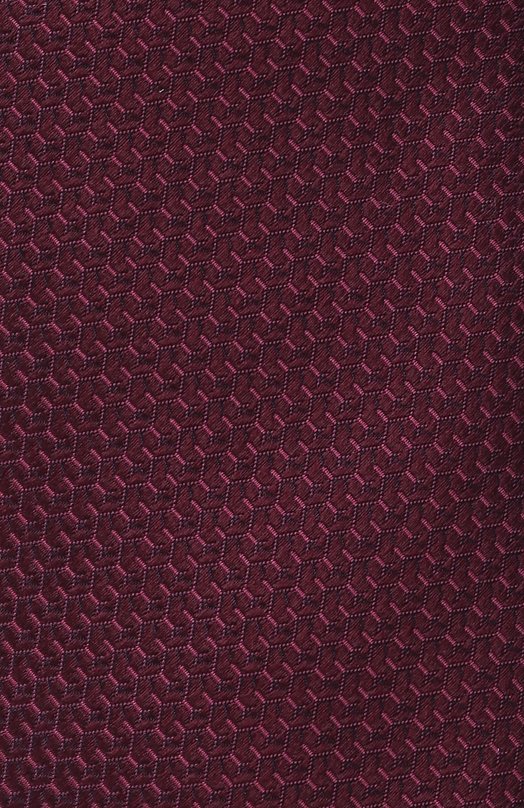 Шелковый галстук Canali 18/HJ04330 Бордовый  18/HJ04330 Фото 4