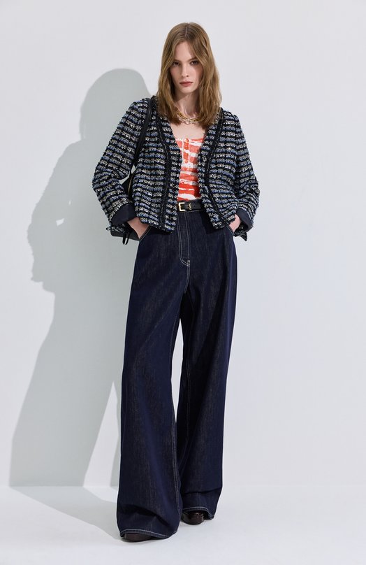 Хлопковая майка Blumarine 2T123A Оранжевый  2T123A Фото 6