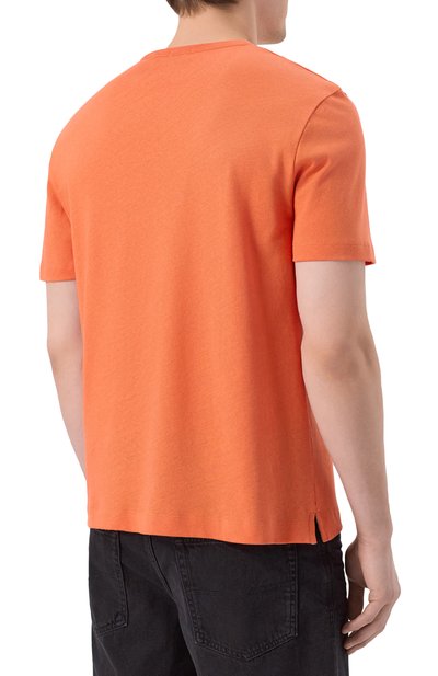 Футболка из хлопка и льна BOSS, арт. 50537498, фото 4