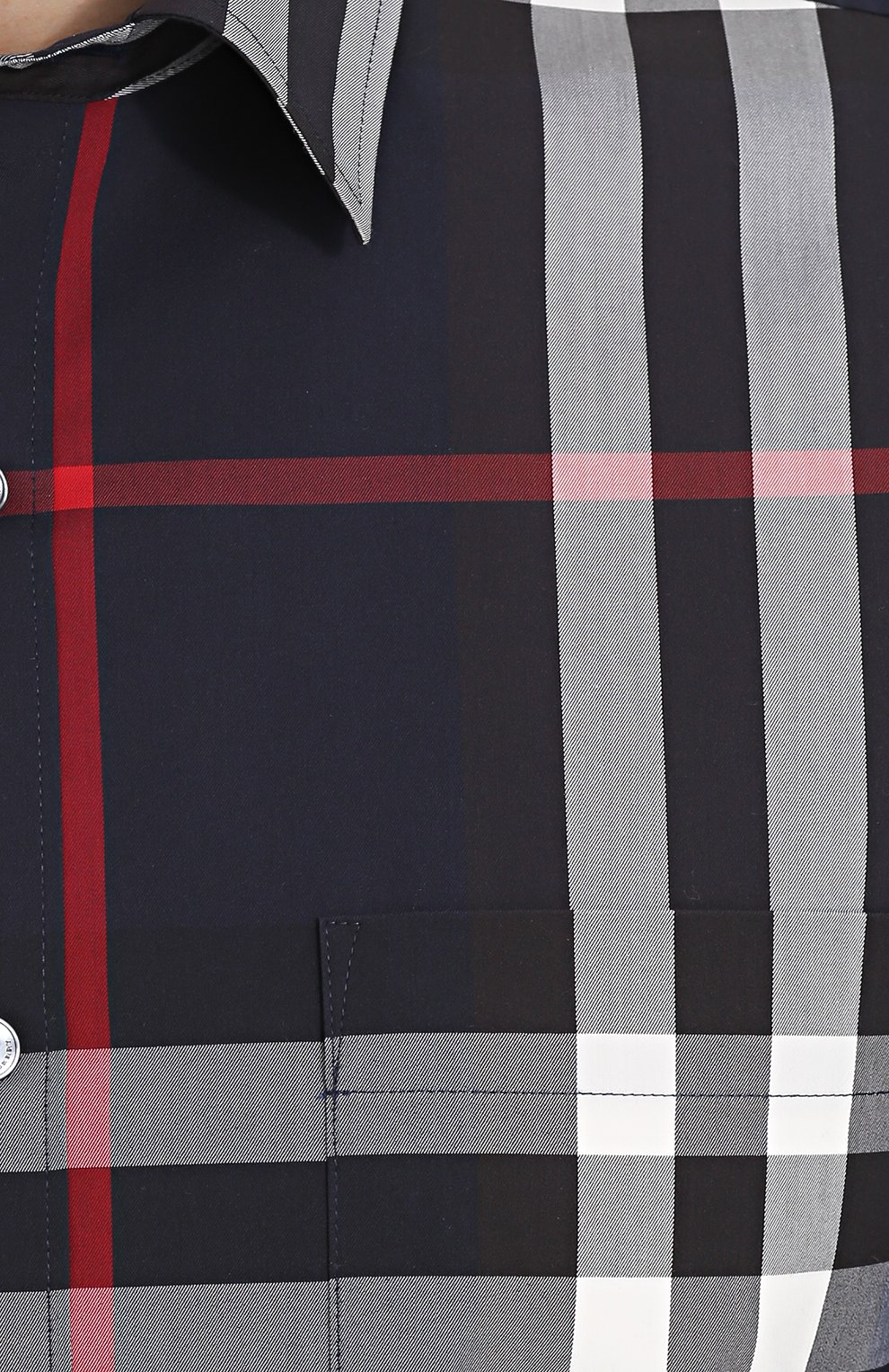 Хлопковая рубашка в клетку BURBERRY, арт. 4006731, фото 5
