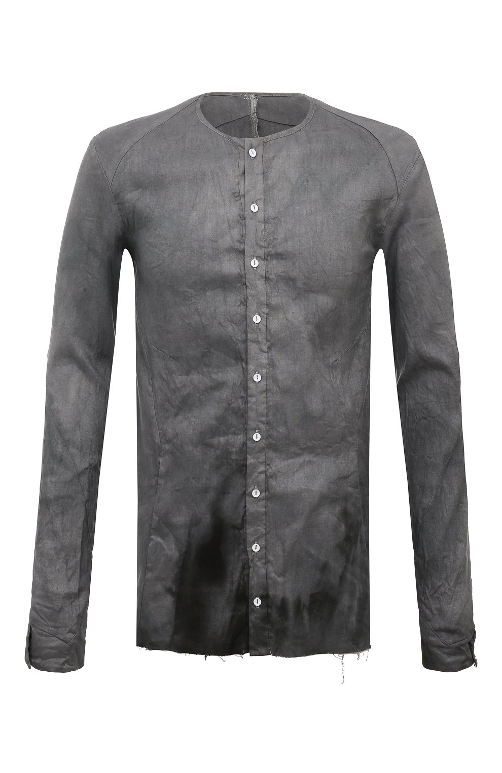 Льняная рубашка 139DEC темно-серого цвета по цене 25850 руб., арт. ST421-GR, фото 1 Льняная рубашка 139DEC, арт. ST421-GR, фото 1